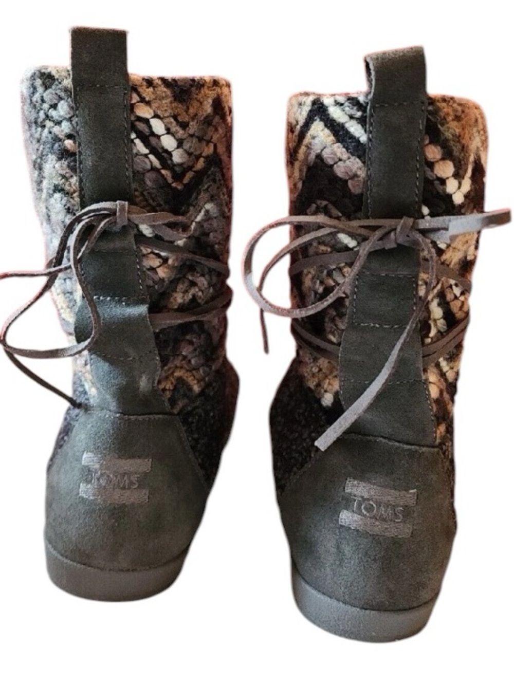 $50 Toms Pull On Ankle Boots Nepal Size 7.5 - Picture 4 of 5